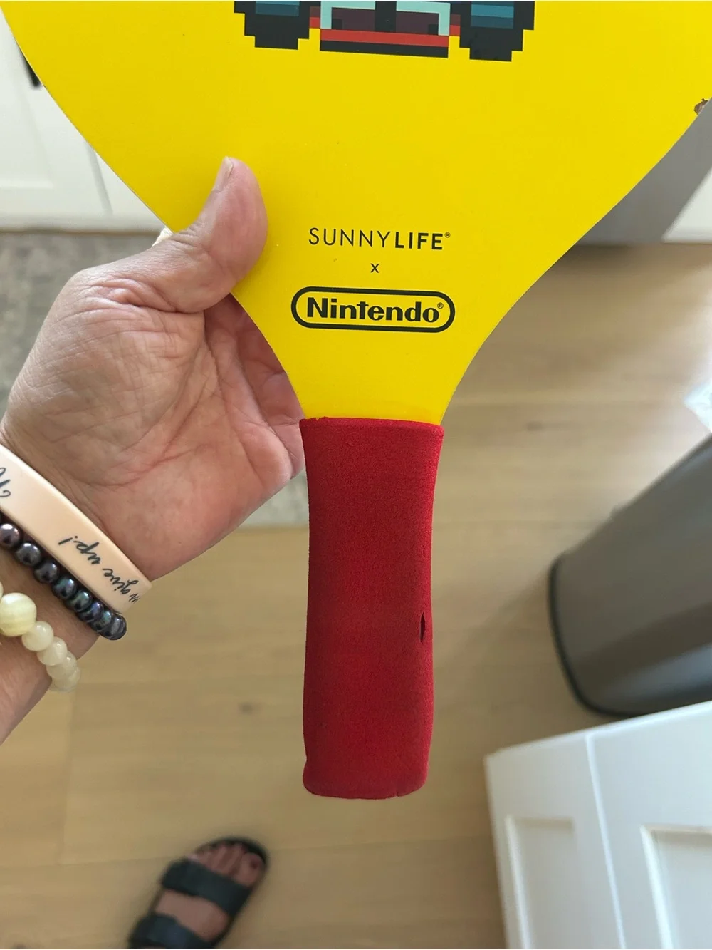 Sunny life Nintendo, Mario, Brothers, & Yoshi Paddle Ball Set - Yellow & Red